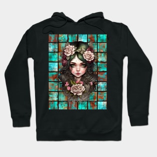 Copper Patina Boho Gothic Girl 2 Hoodie